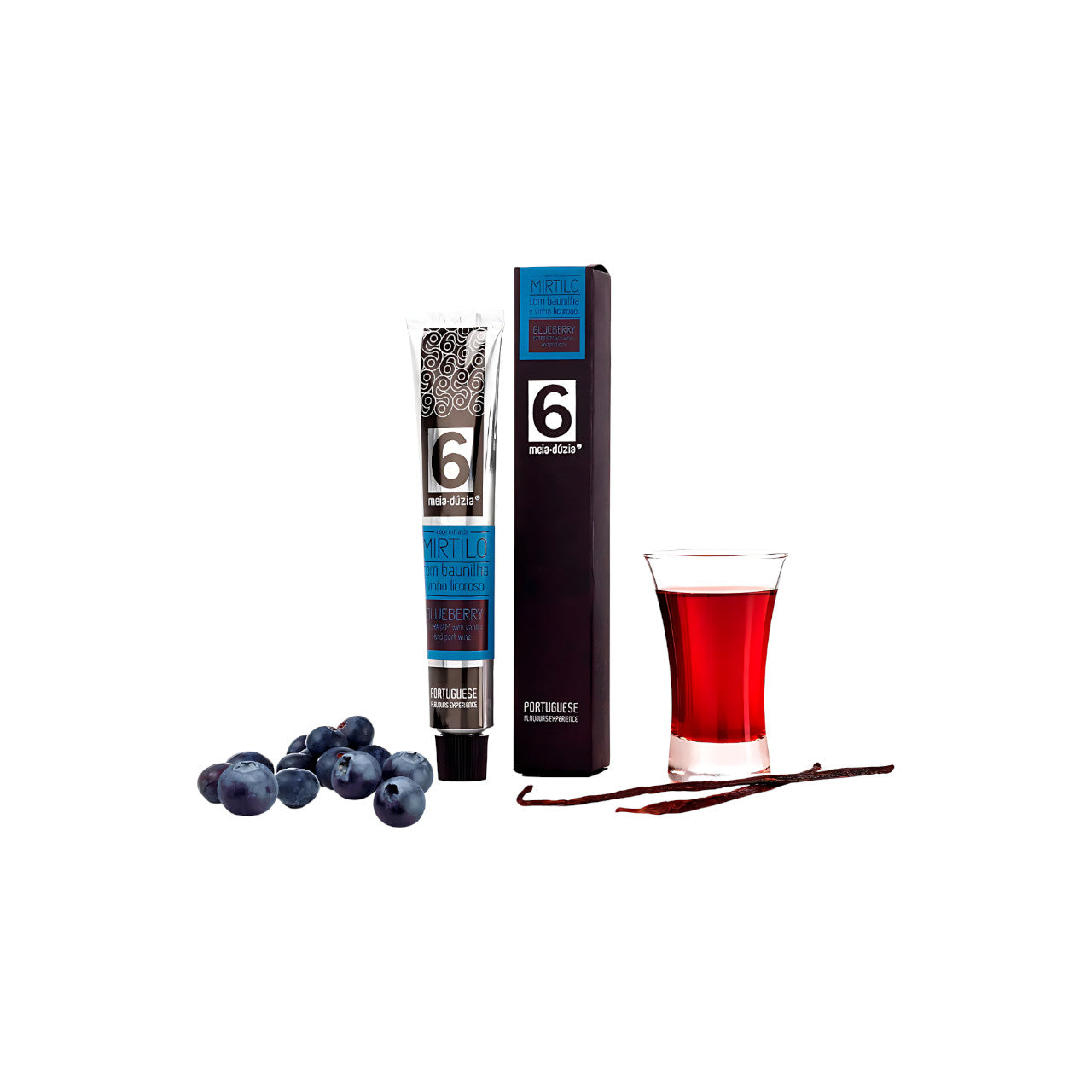 Compota de Mirtilo com Baunilha e Vinho Licoroso