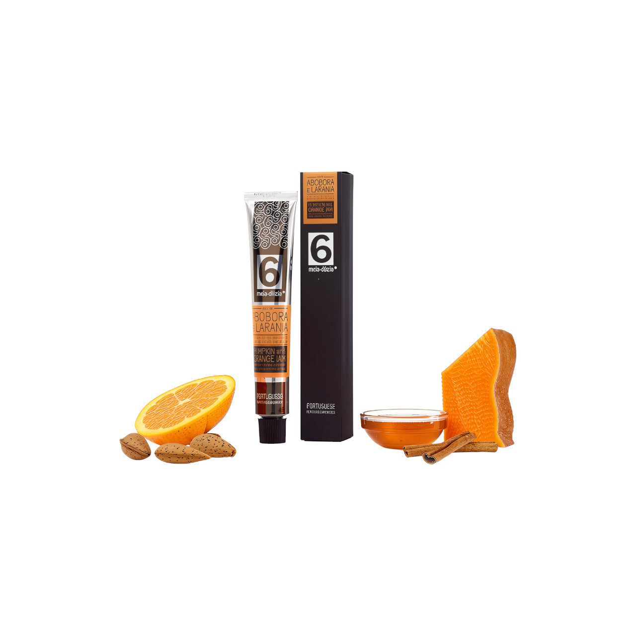 Compota de Abóbora e Laranja com Mel de Rosmaninho, Eucalipto, Canela e Amêndoa